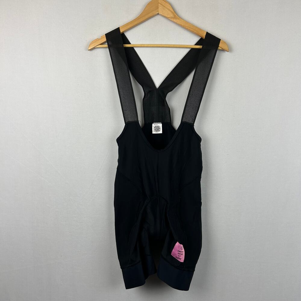 Ostroy Cycling Bib Shorts Black Padded Road Bike Pretty Ok at Bikes Patch Size M